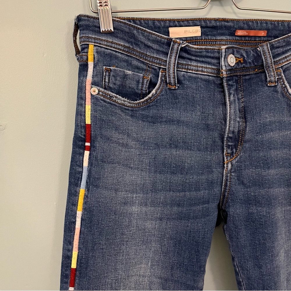 PILCRO by Anyhropologie slim boyfriend crop jeans size 27